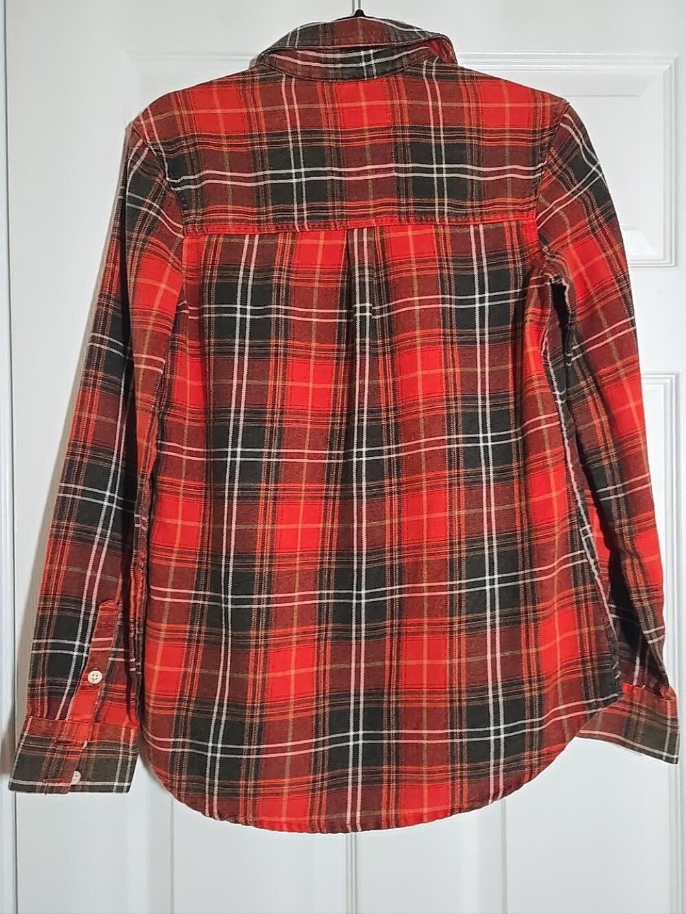 Mossimo Supply Co Red Black Plaid Flannel Shirt Women’s M Grunge 2014 - Picture 3 of 11